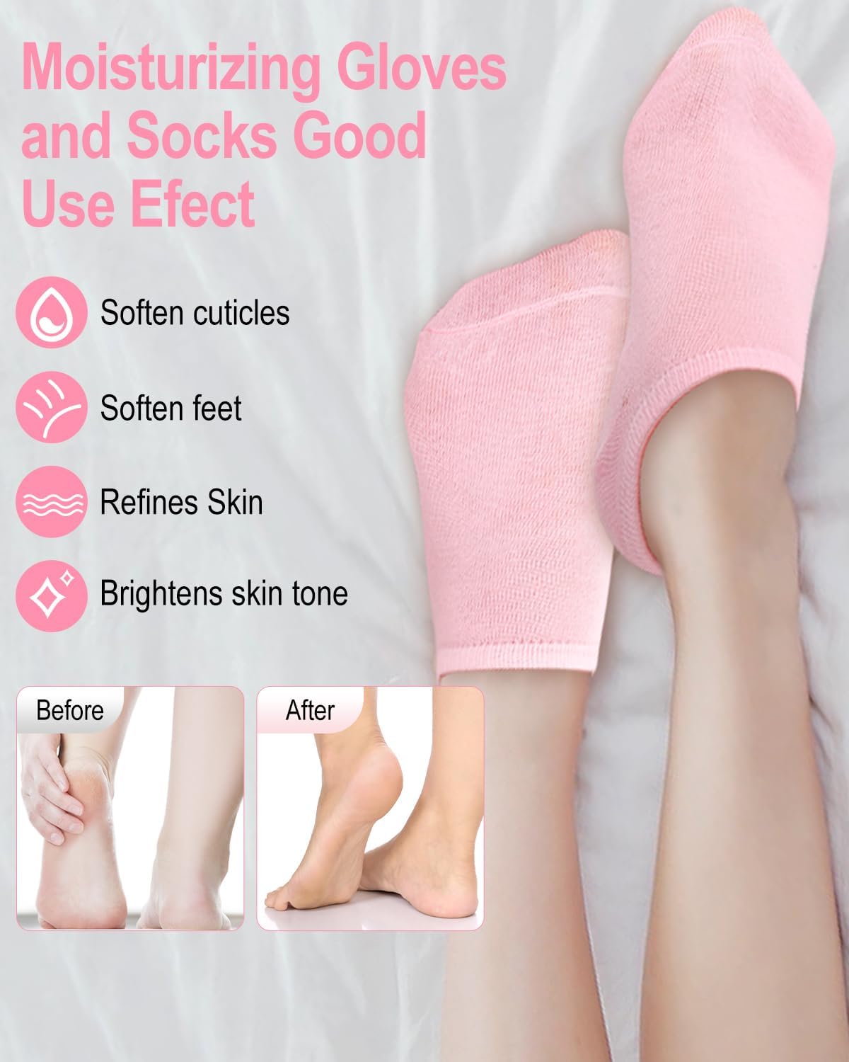 Moisturizing Spa Gel Socks | جوارب الجل المرطبة