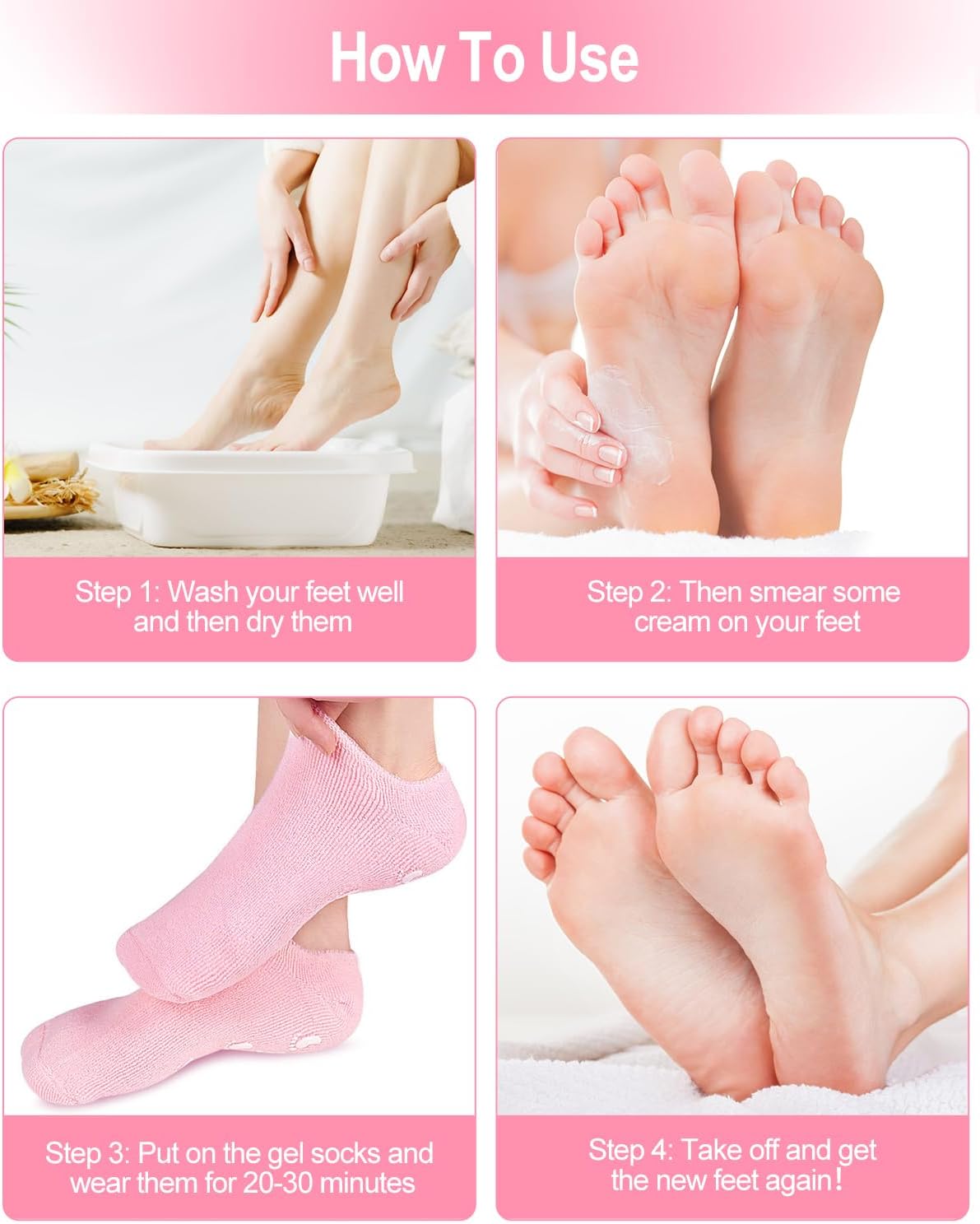 Moisturizing Spa Gel Socks | جوارب الجل المرطبة
