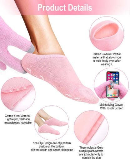 Moisturizing Spa Gel Socks | جوارب الجل المرطبة